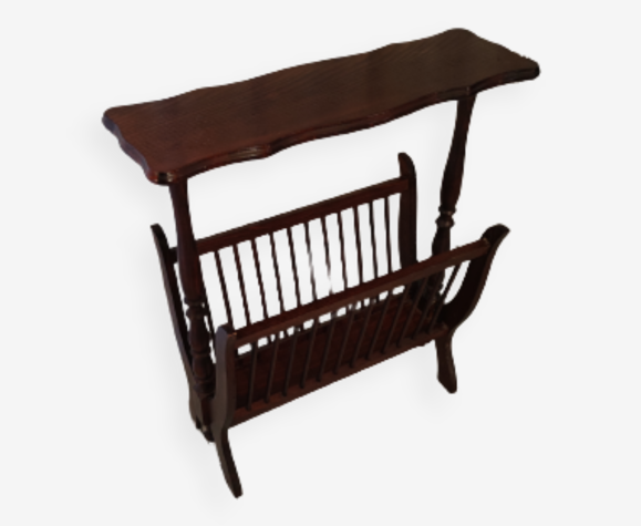 Table avec porte-revue vintage