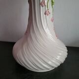 Vintage twisted barbotine vase
