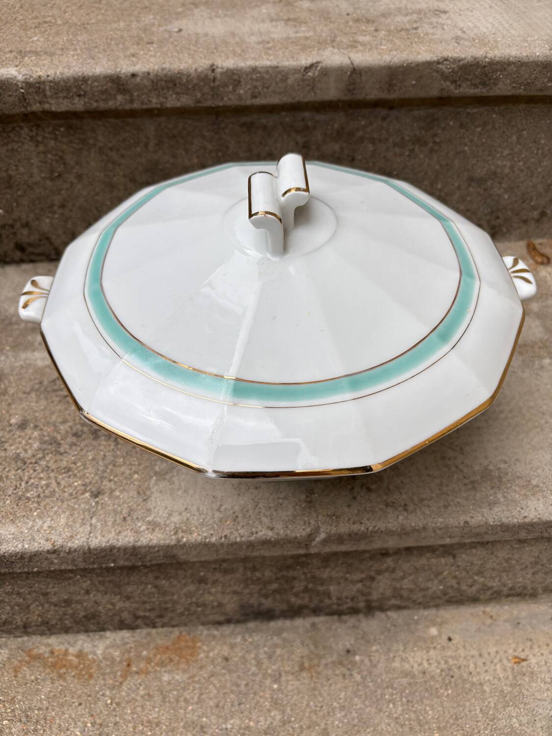 Art Deco Soup Tureen / Vegetable Dish – UML France Limoges – 1930s