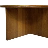 Vintage Side Table In Oak Minimalist 80's Design