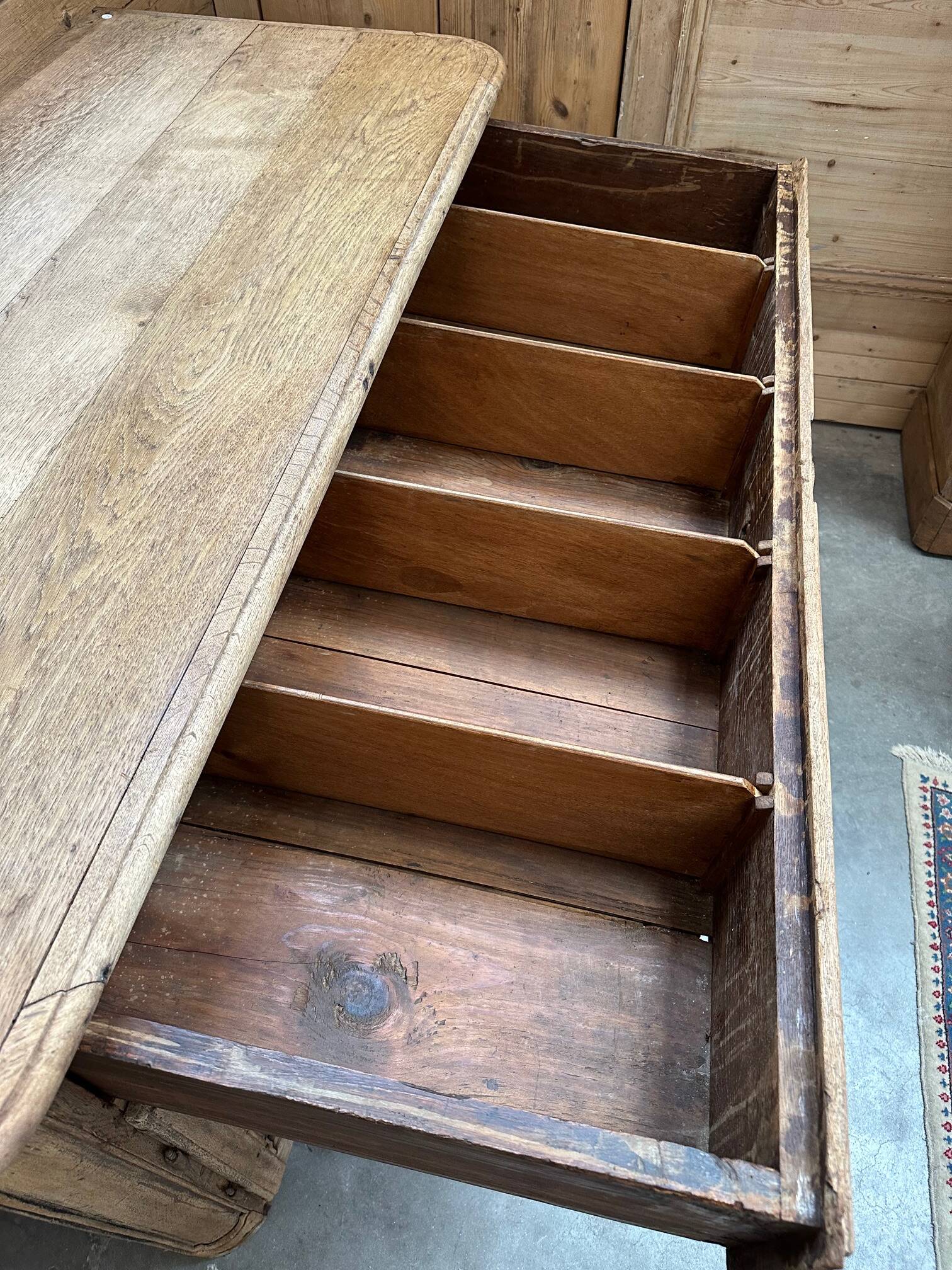 Atypical 19th century oak sideboard
