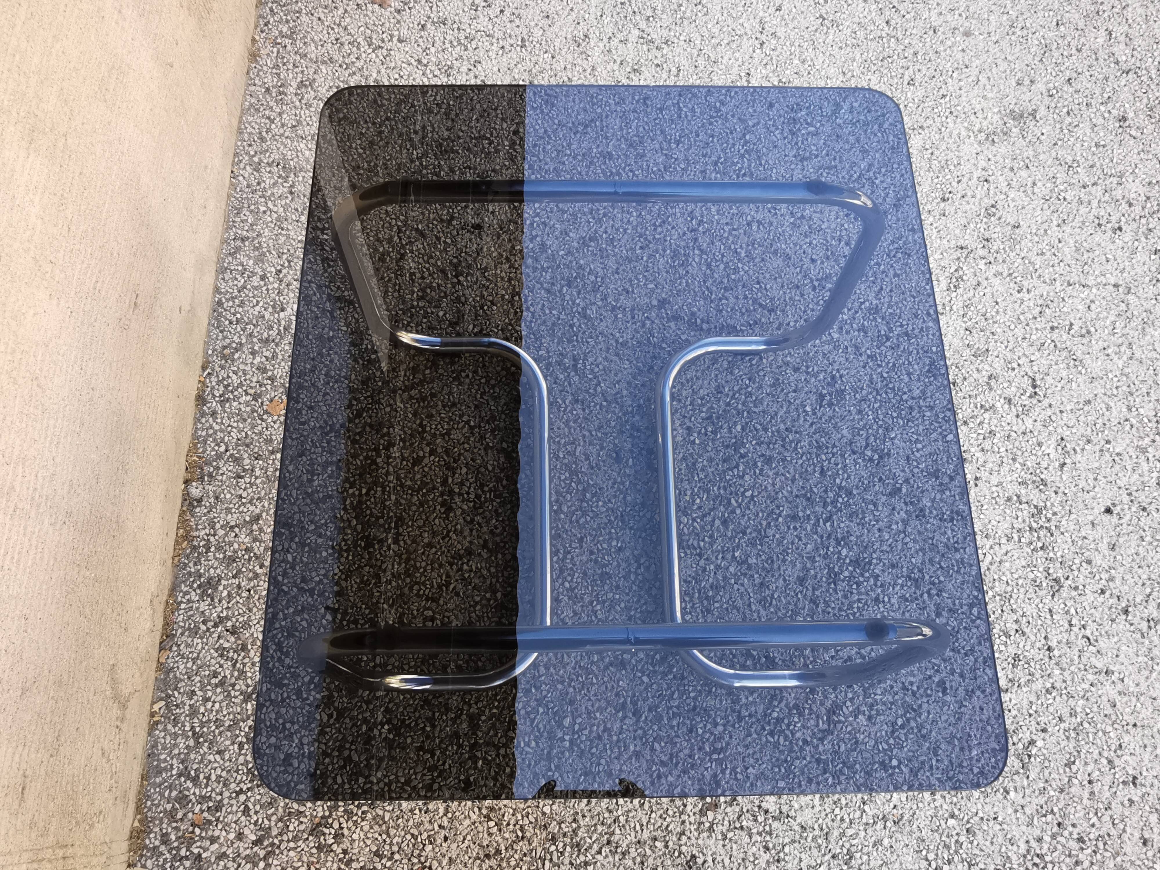 Vintage auxiliary coffee table 70s Bauhaus style