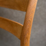 Set of 4 oak chairs by Niels Otto Moller