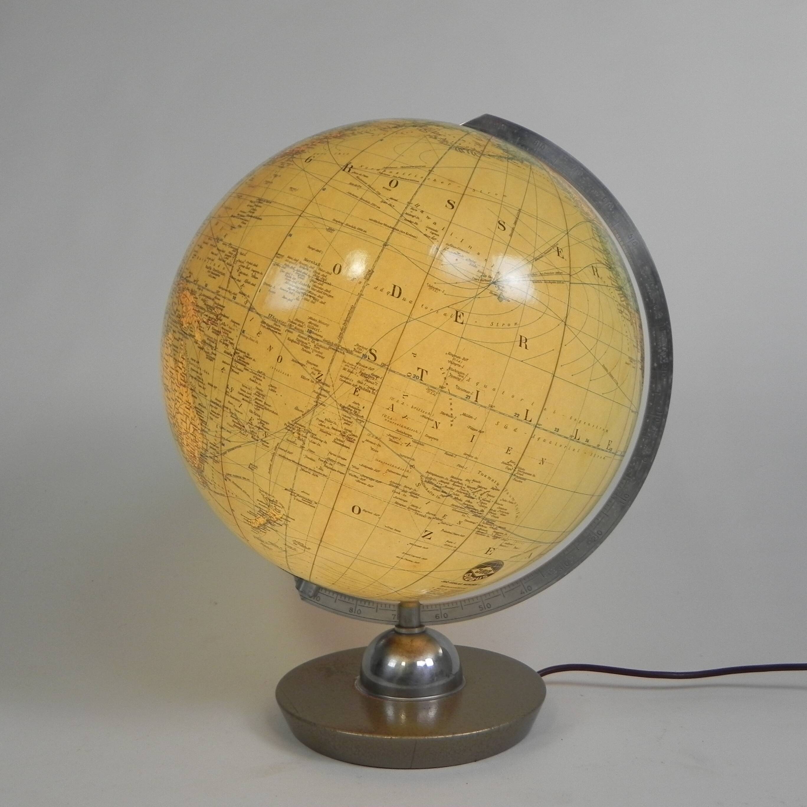 Luminous globe JRO Globus, 1960s