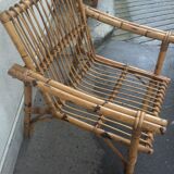 Pair of rattan chairs