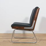 Chrome & Rosewood armchairs, Gordon Russell, United Knigdom, 1970s.