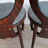 Pair of vintage Baumann chairs model "Mouette".