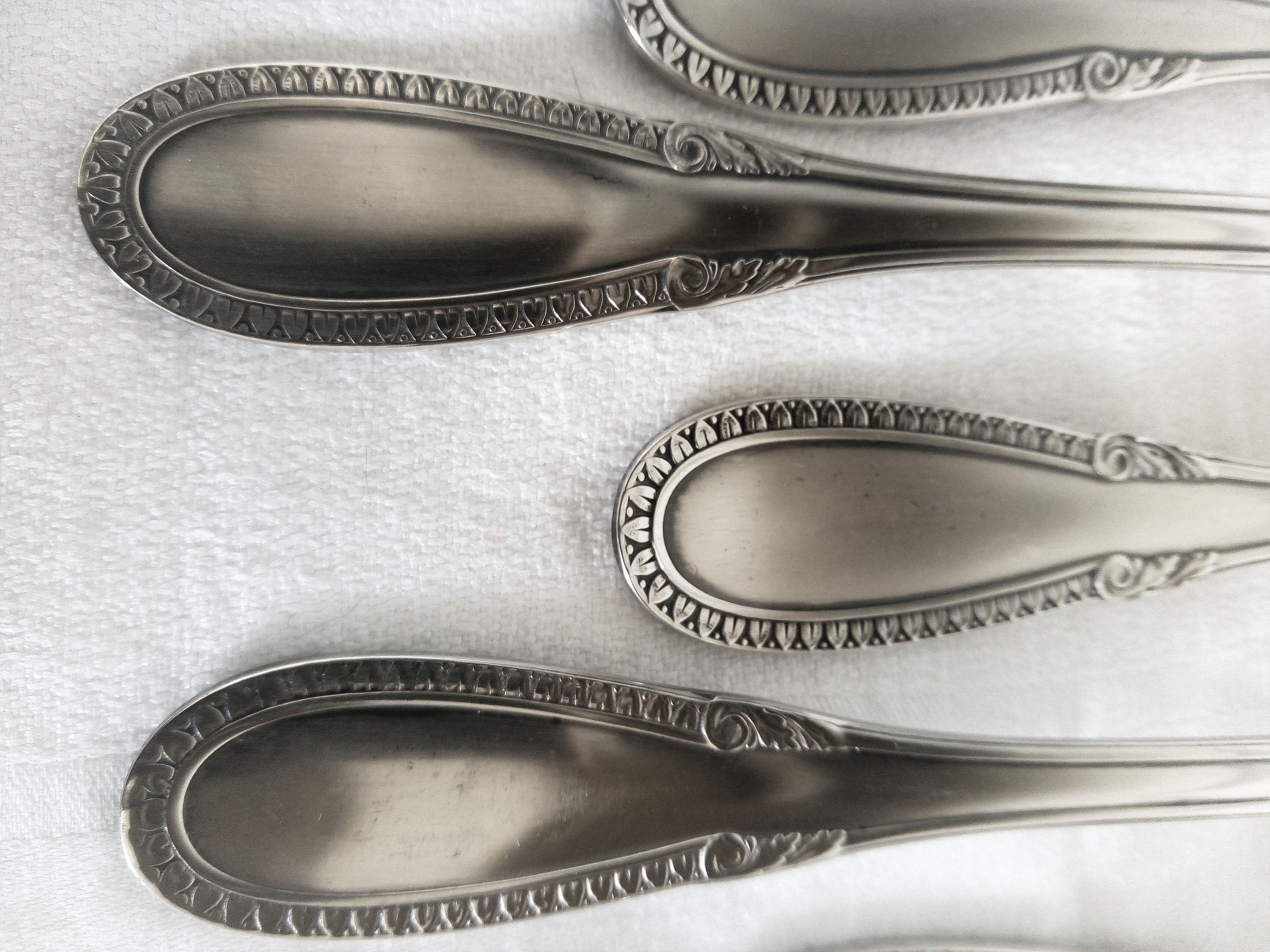 Baroque model silver metal cutlery service