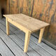Raw wood coffee table