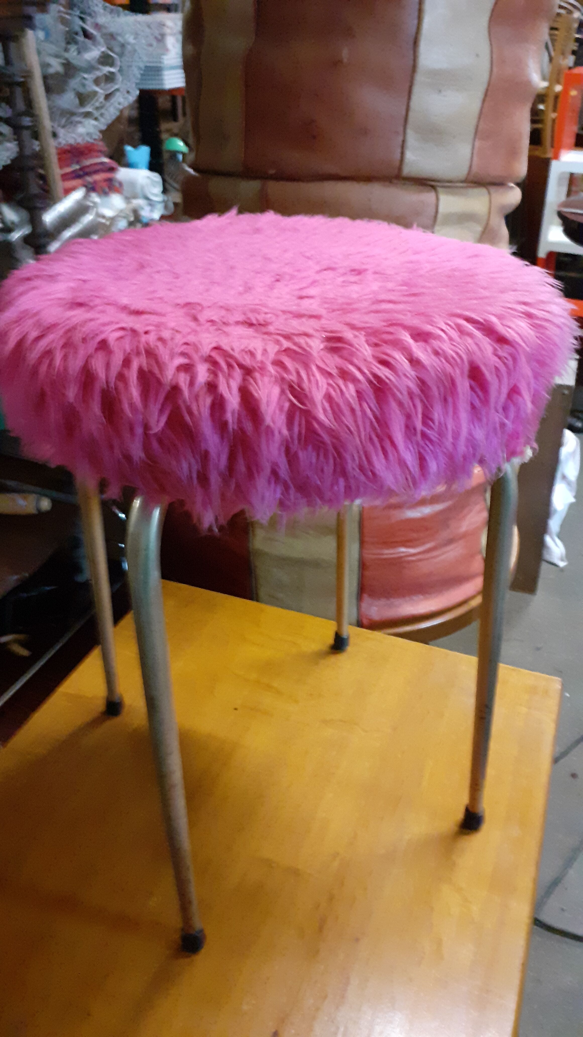 Vintage stool "moumoute"