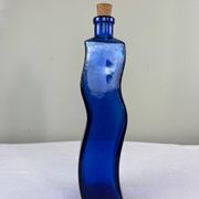 Grande bouteille bleu cobalt