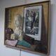Roger Cortet (1910-1978) Still Life with White Sculpture Oil on Canvas Signed