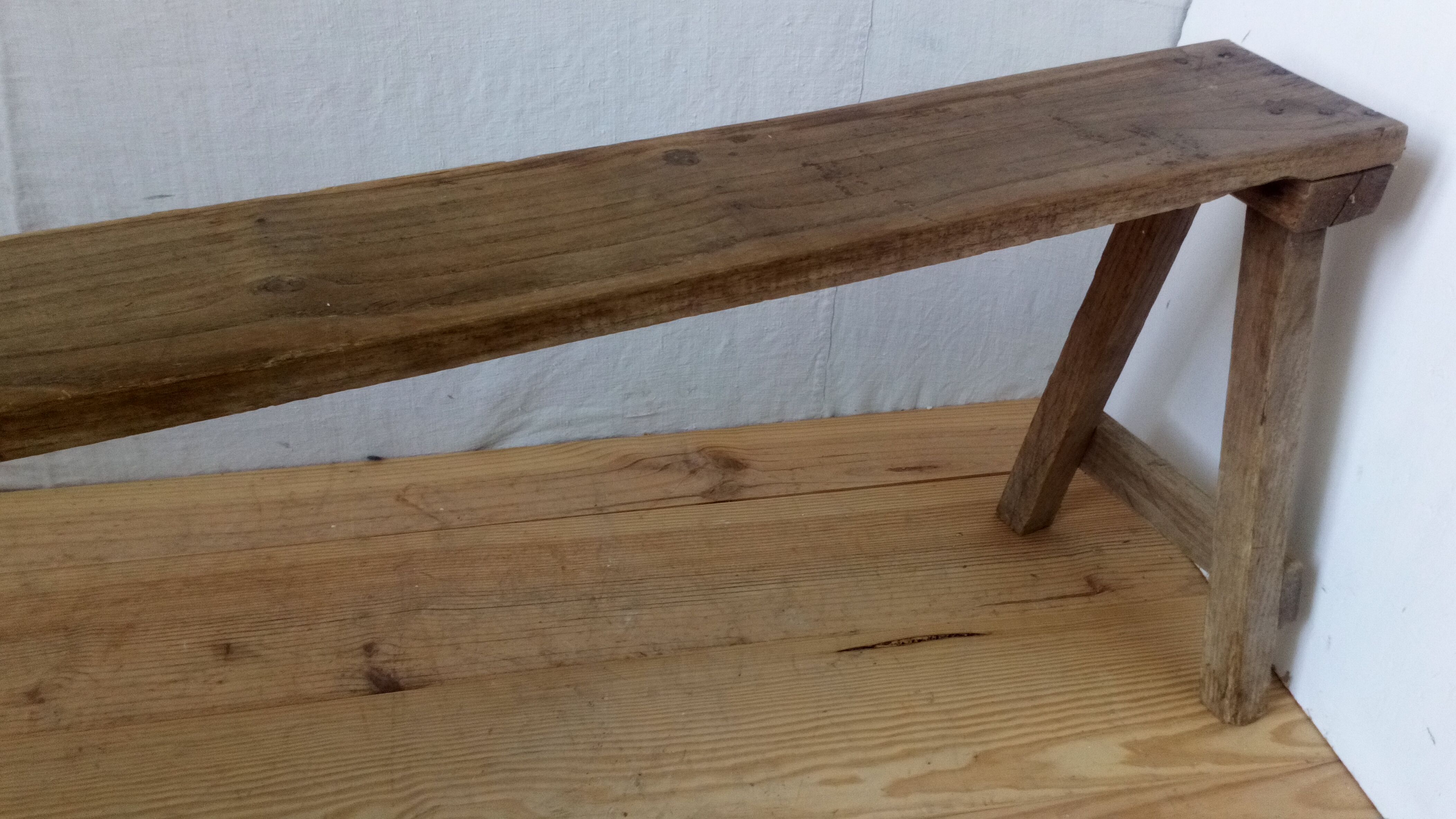 Oak farm bench