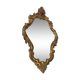 Old italian mirror in gilded plaster with leaf