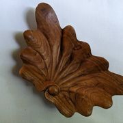Vide poche coquillage en bois sculpté