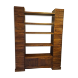 Exotic wooden bookcase