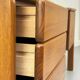 Bureau danois en teck avec porte et tiroirs par Bornholm, années 1970