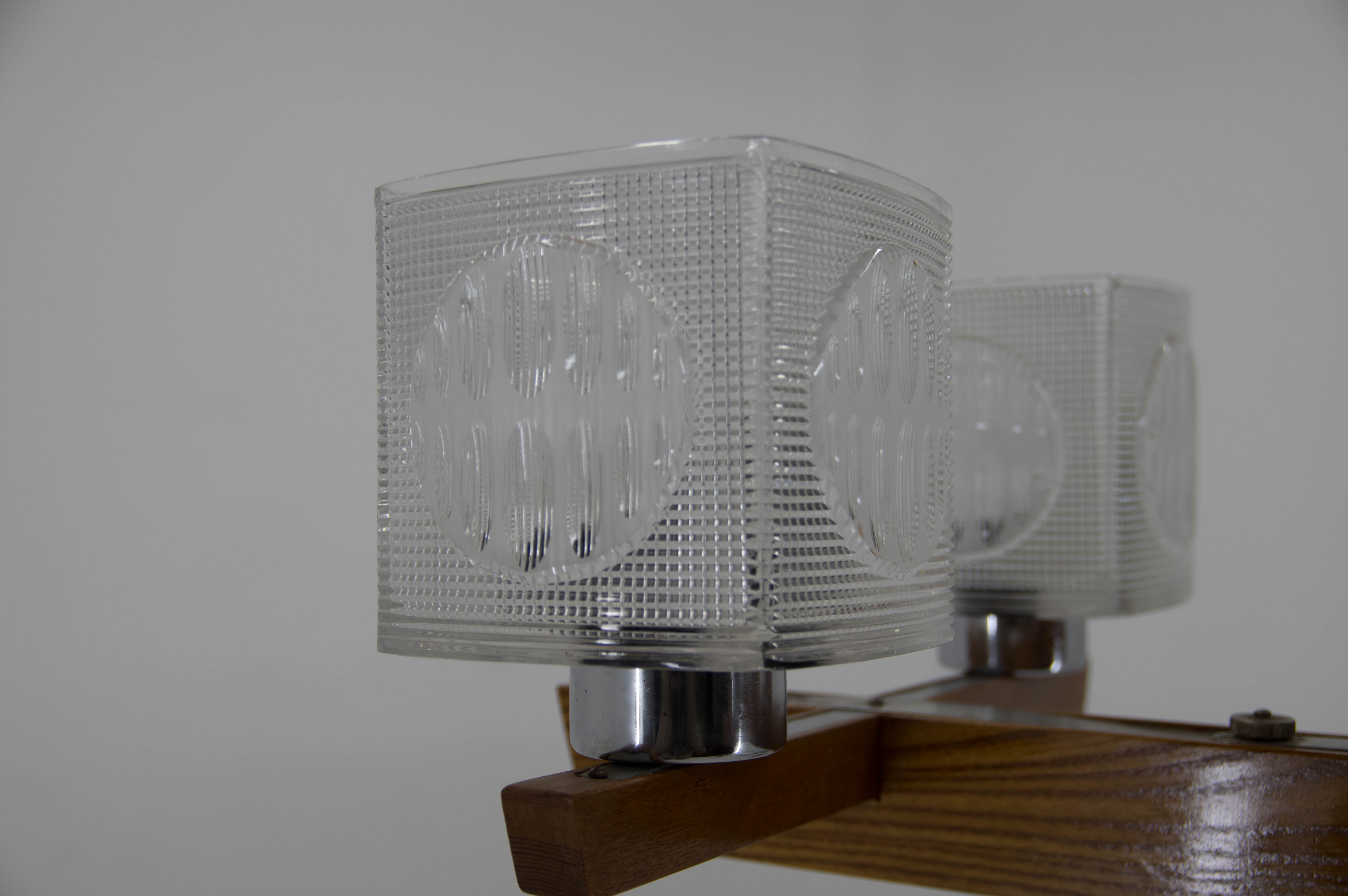 Mid-century chandelier by instala decin, 1970s