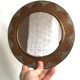 Moroccan copper and brass mirror