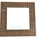 Pair of Square Walnut Mirrors Produced by Sant'Ambrogio e Deberti, Italy