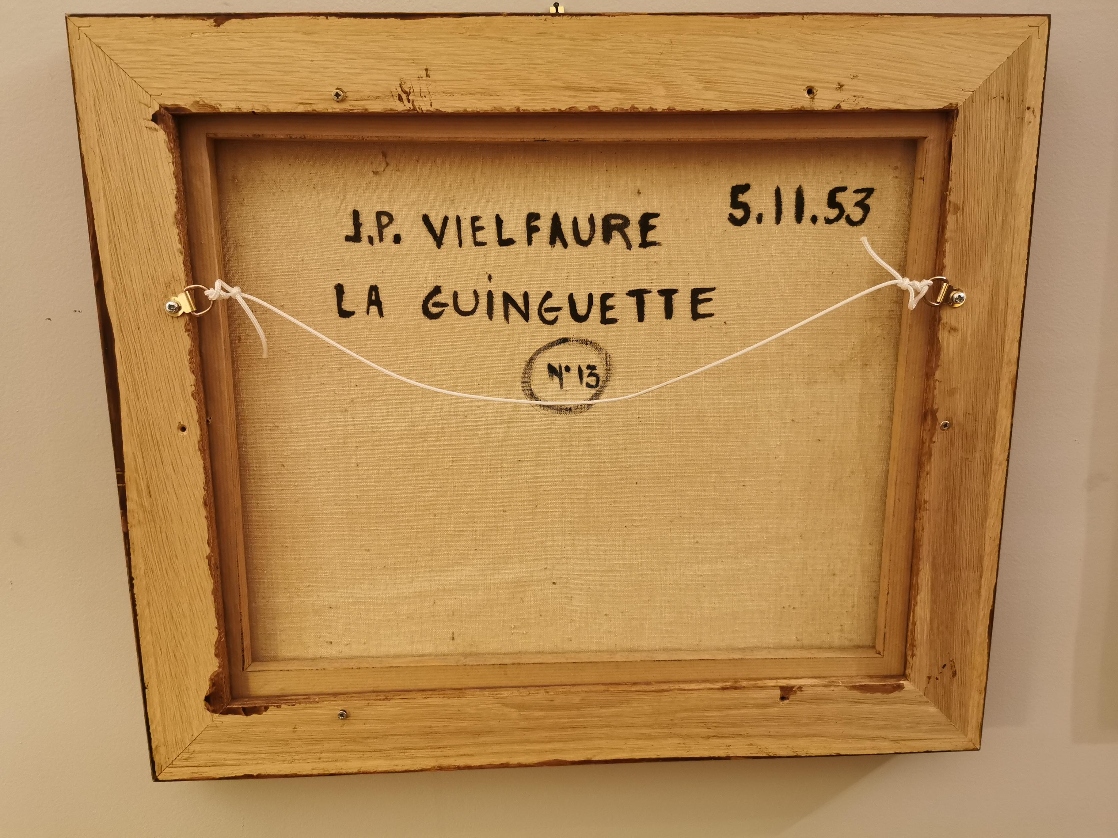 Tableau abstrait annees 50 signed 1953