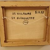 Tableau abstrait annees 50 signed 1953