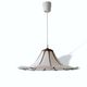 Large Modernist white acrylic hanging light lamp 1970s