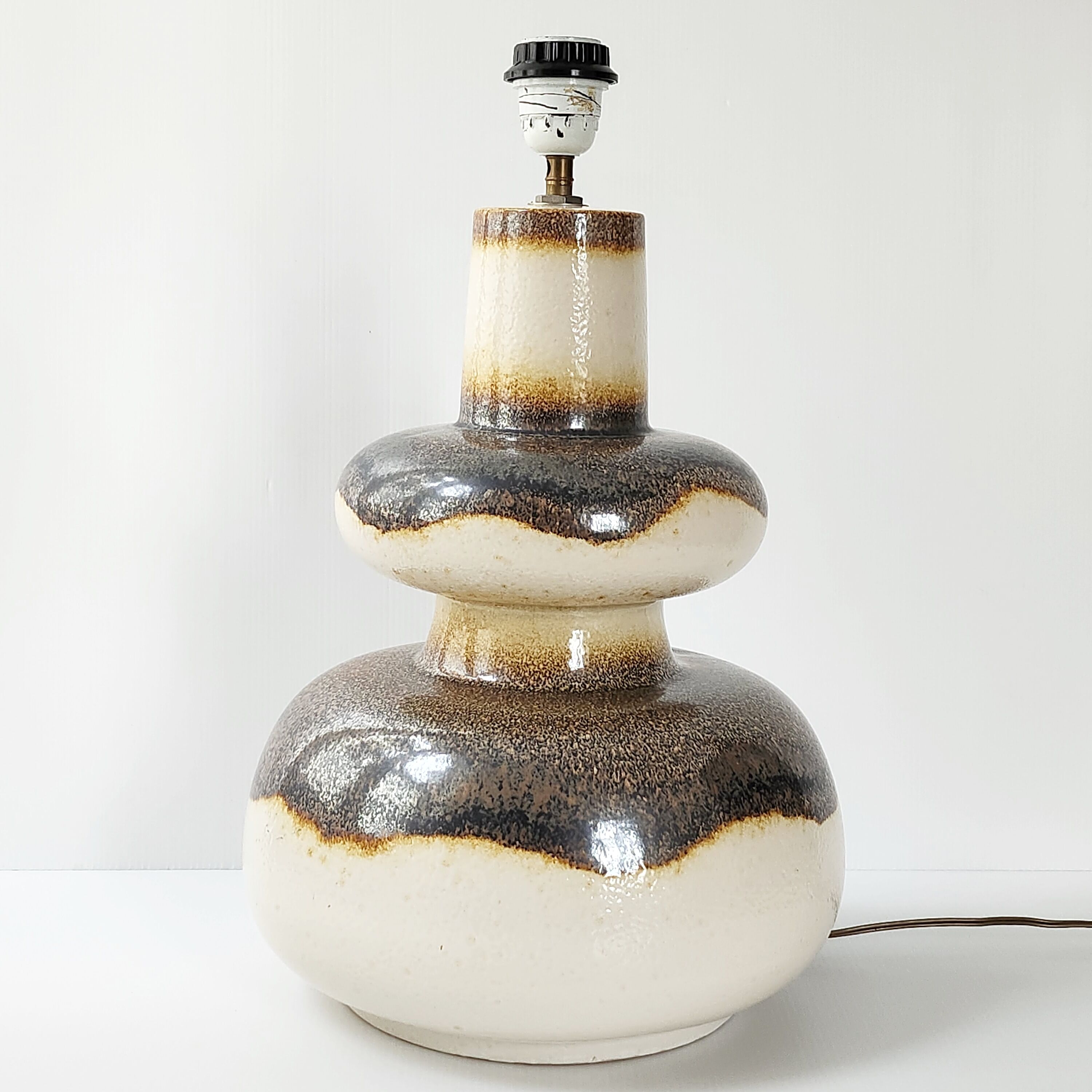 Vintage lamp foot 1970 ceramic