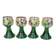 Lot de 4 grands verres à vin Roemer décor Bacchus