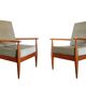 Paire de fauteuils scandinaves