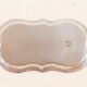 Pair of salt pans and its plate in solid silver 925 montenegro