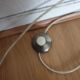 Italian silver bronze floor lamp 1970s