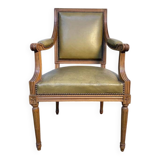 Louis XVI style leather office chair