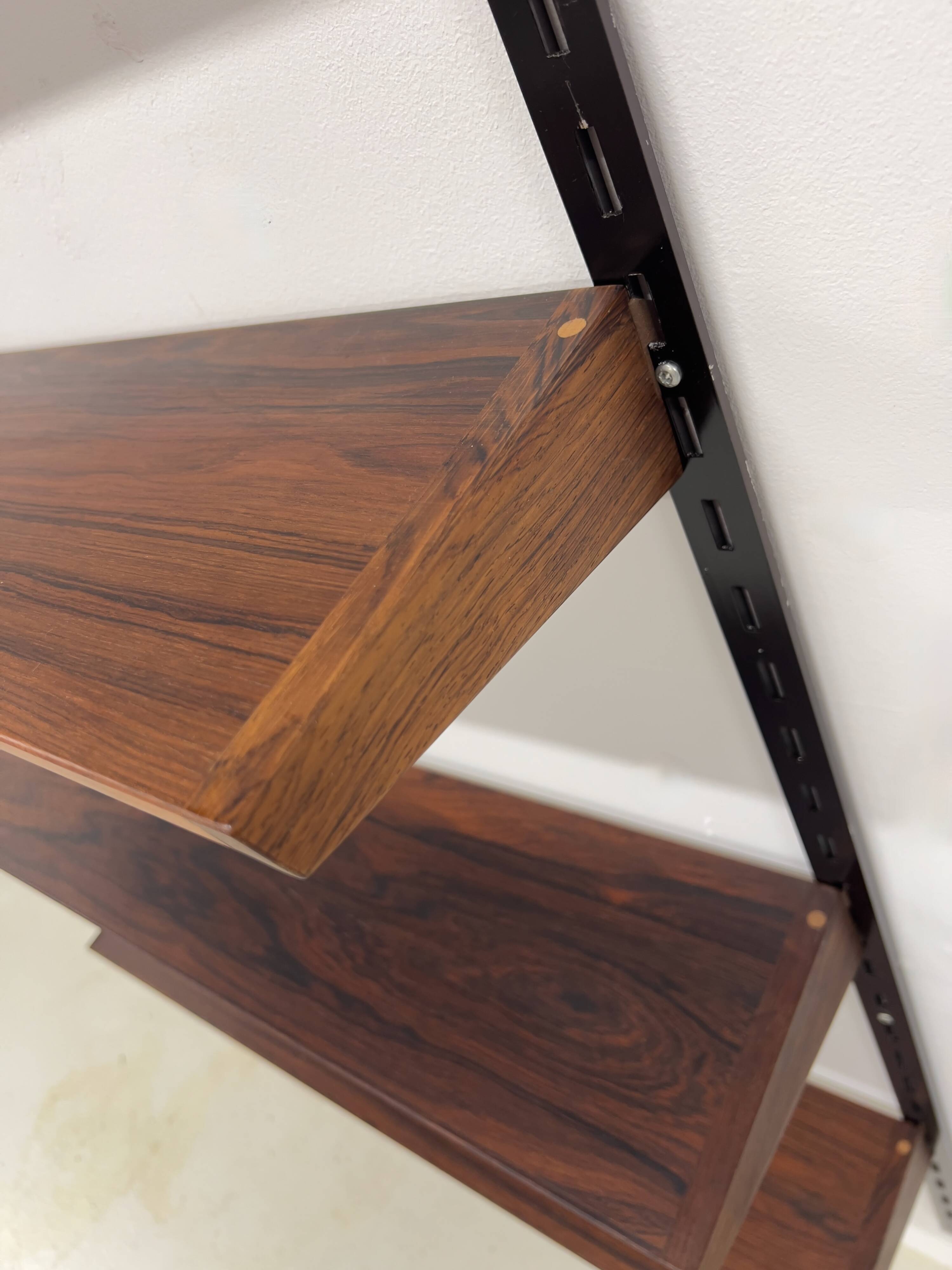 Rosewood Shelves By Kai Kristiansen For Feldballes, 1960s.