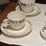 set of 6 Pagnossin ceramic tea cups and saucers from Treviso