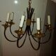 Chandelier design 8 gold brass metal lights