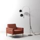 Mid Century GEPO Double Arc Space Age Eyeball Floor Lamp