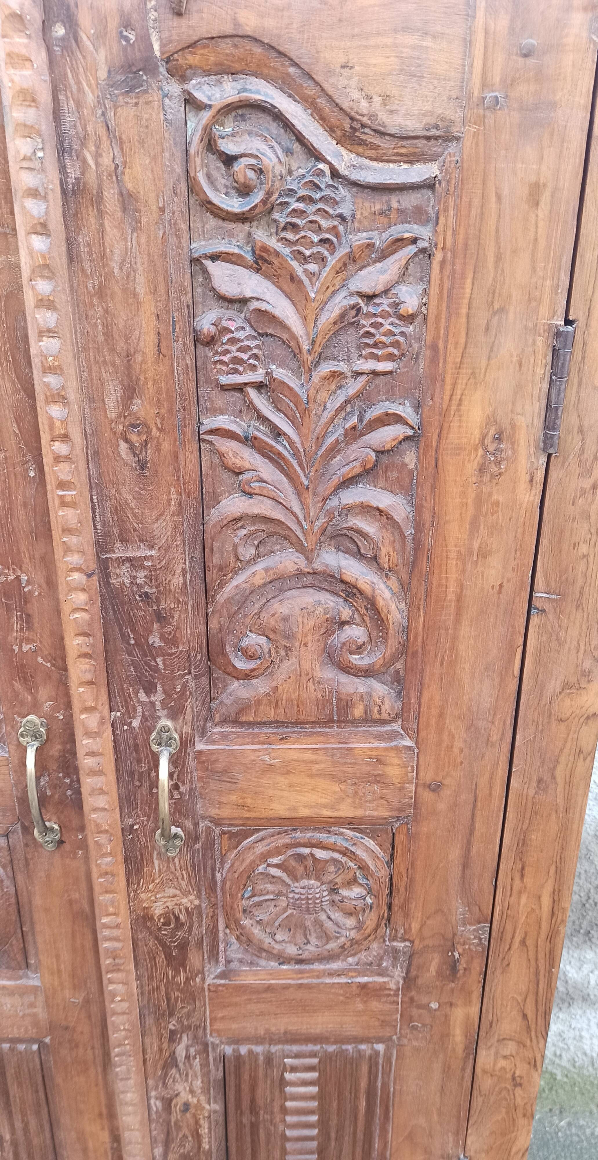 Antique wooden wardrobe