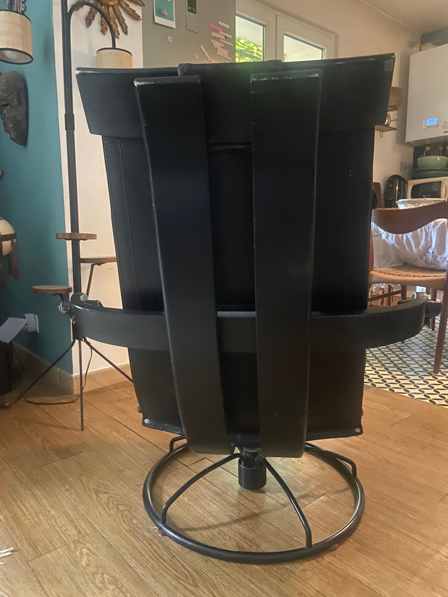 Swivel armchair by Ake Fribytter made in Sweden 70s