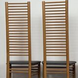 Ladder Back Dining Chairs, Italy, 1980, Set of 4