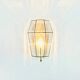 1 of 3 Mid-Century Glass & Brass Wall Lamps from Limburg, Germany, 1960s