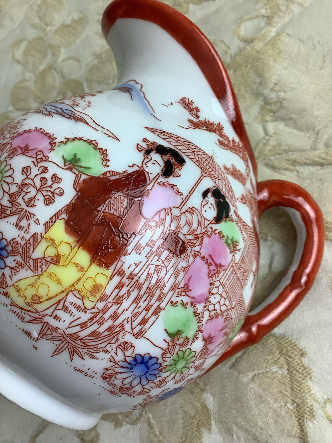 Antique Japanese porcelain cream jug