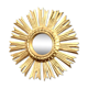 Miroir soleil en bois doré « œil de sorcière »