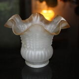 Two-coloured glass tulip