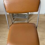 Vintage chrome folding chairs