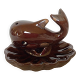 Zoomorphic whale ring cup
