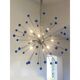 Contemporary Blue “Star” Murano Glass Sputnik Chandelier