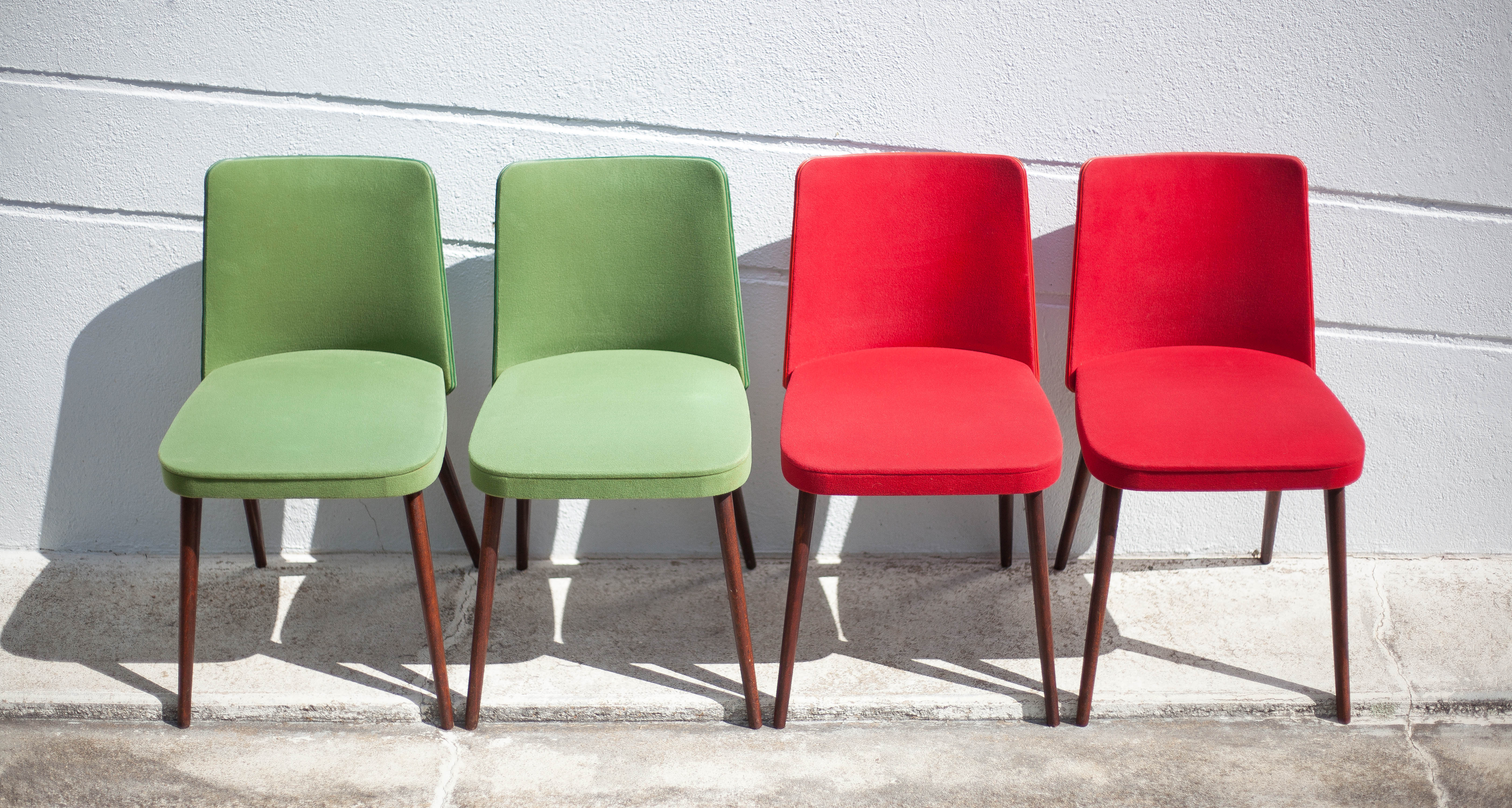 Vintage compass leg chairs, 50