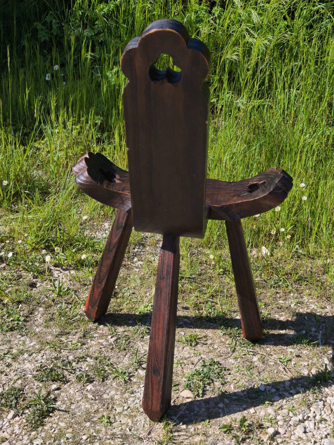 Brutalist tripod chair