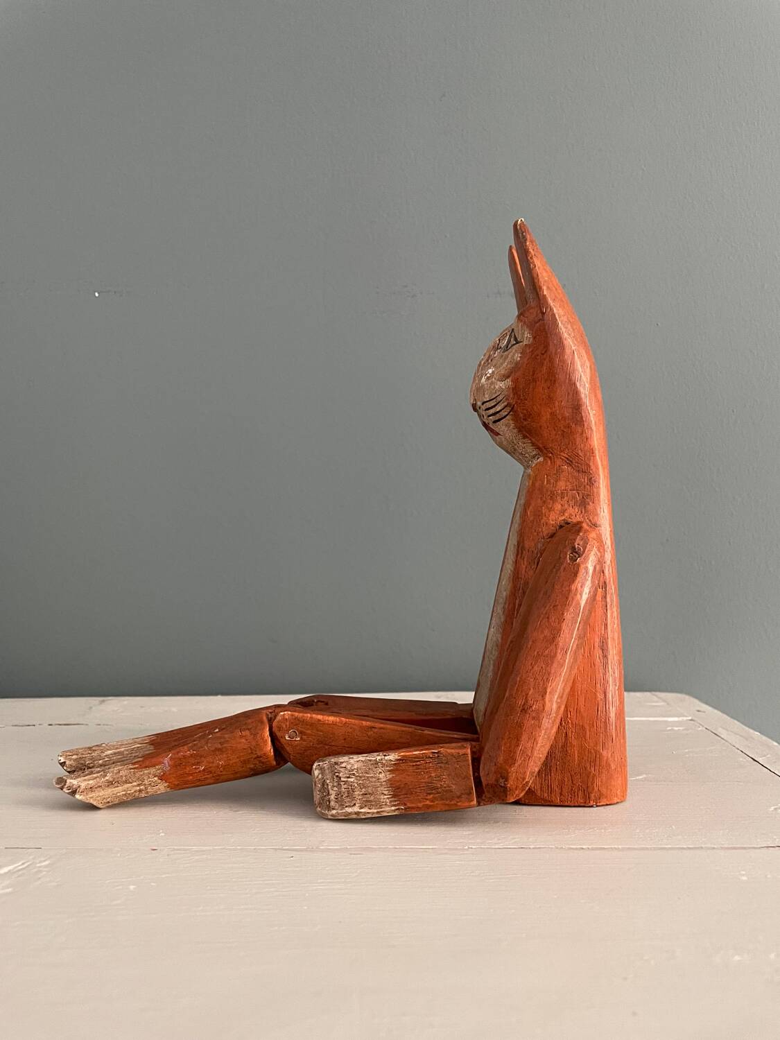 Old handcrafted wooden toy